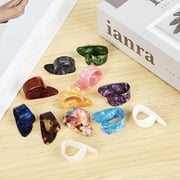 Celluloid Guitar Thumb Picks Right Hand Guitar Finger Thumb Index Finger Acoustic Guitar Finger Fake Nail Picks